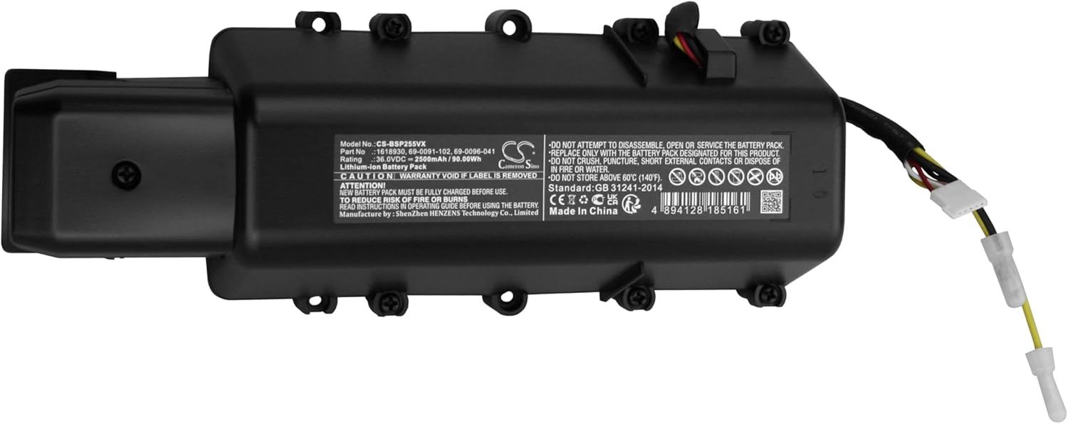 Banshee Battery Replacement for 1618930, 69-0091-102, 69-0096-041 - Bissell Vacuum Cleaners