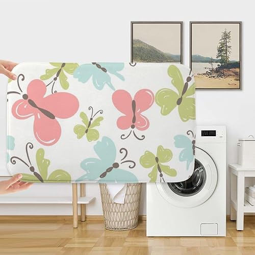 Miniatura 2 de Pastel Butterflies Fresh Spring Entryway Rug 18X30in Cute Bathroom Rugs Bath Matts Mats For Bathroom Shedding- Resistant Trap Water Anti- Slip