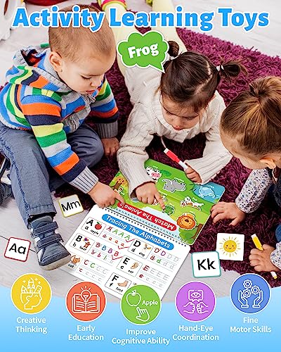Benresive SEA-111 Montessori Busy Book For Toddlers 2-4, Preschool Toddler Learning Activities, Toddler Sticker Books For 2 3 4 Year Olds Boys Girls, Autism Sensory Toddler Toys thumb #1