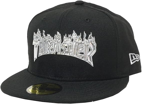 Amazon New Era ニューエラ キャップ メンズ ストリート ブランド 平つば スラッシャーコラボ B系 ストリート系 ファッション 大きいサイズ ブラック 7 1 2 Nwct1268 キャップ 通販