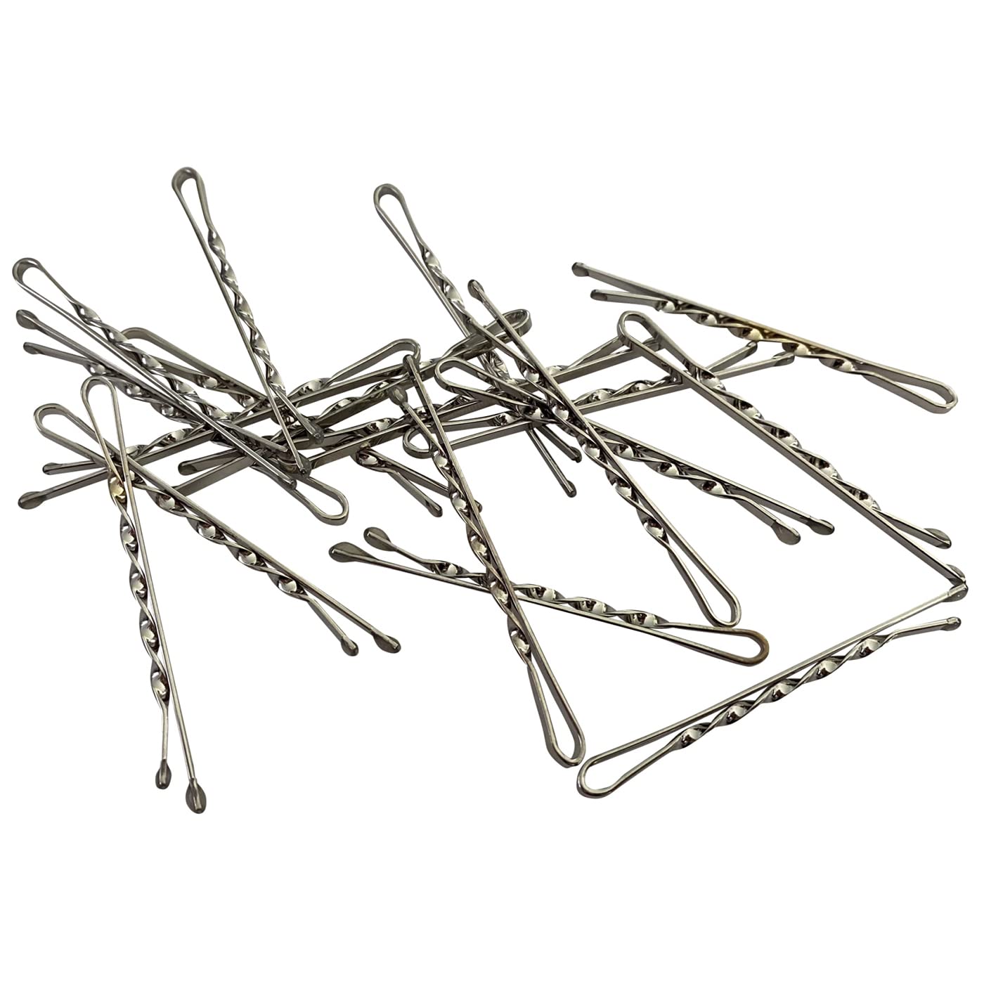 HAARallerliebst Twisted Hair Clips (Pack of 24, Silver,White - Image 4