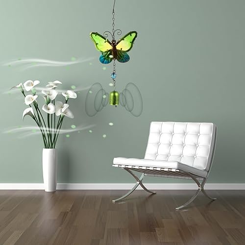Miniatura 2 de 1 campanilla de viento de mariposa, campanillas de viento de mariposa de hierro para mujer, campanillas de viento para exterioresinteriores para el