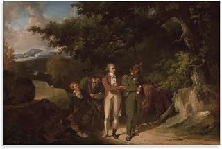 Thomas Sully Painting Art Poster The Capture of Major André Canvas Art Poster And Wall Art Picture Print Modern Family Bedroom Decor Posters 16x24inch(40x60cm)