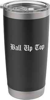 Ball Up Top Funny Basketball Player Slam Dunk Dribble Hoops Stainless Steel Insulated Tumbler