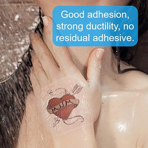 Miniatura 5 de 100 hojas transparentes impermeables para vendaje adhesivo de película transparente, cubierta de cinta adhesiva para tatuajes, ducha, protector de
