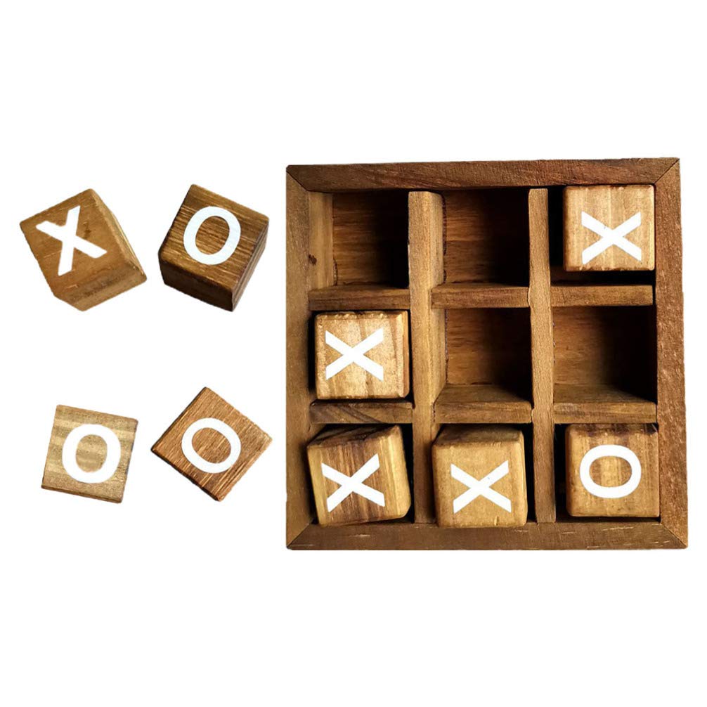 Buy TOYANDONA Tic Tac Toe Game for Kids Adults XO Game Wood Coffee