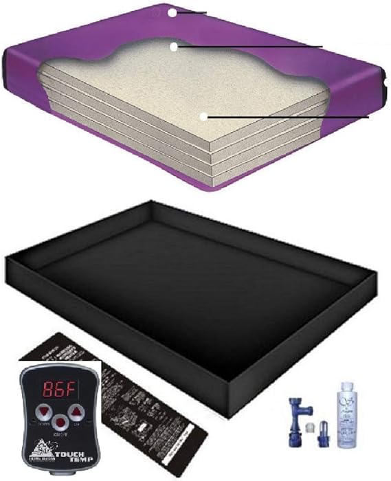 Boyd's 90 WAVELESS WATERBED Mattress/Liner/Digital Heater