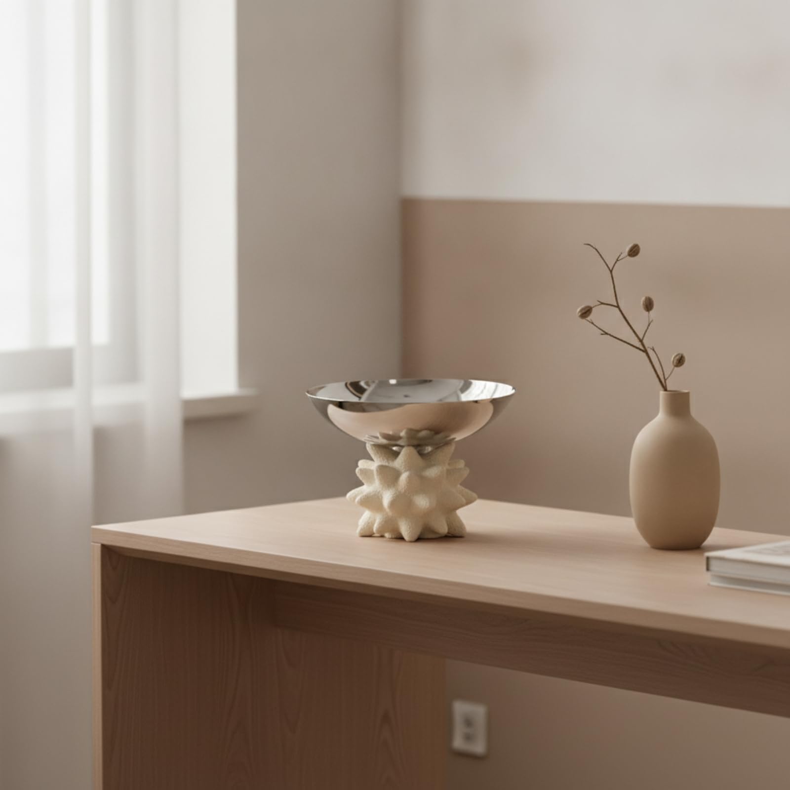 Snackschale mit Design aus Edel Und Kunstharz als Fruchtschale für Moderne Wohnkultur Und Esszimmertisch