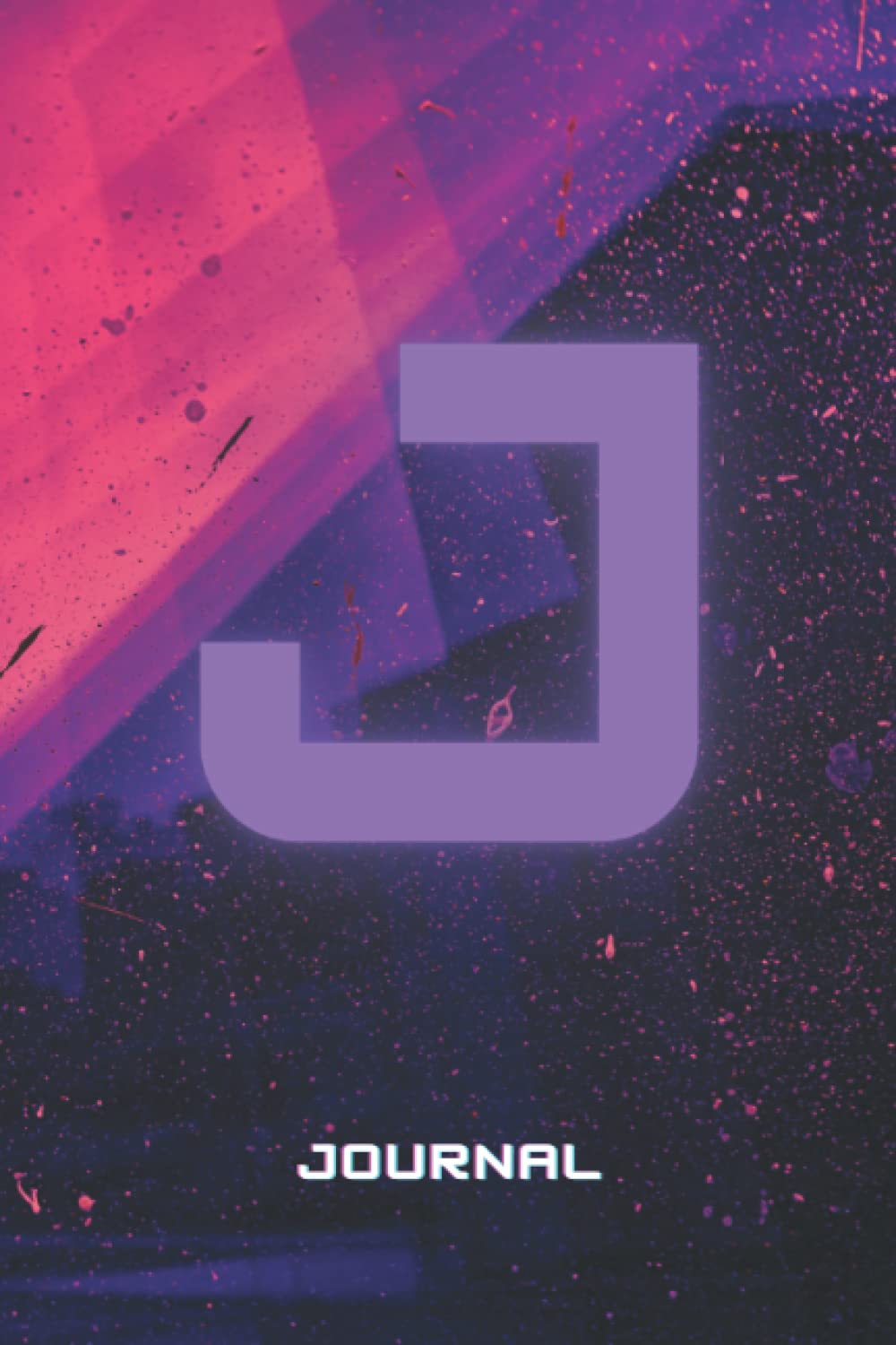 J: Monogram Initial Capital Letter Journal,: Glossy Finish Notebook and Diary for Writing And Taking Notes: Retro Personalized Gift