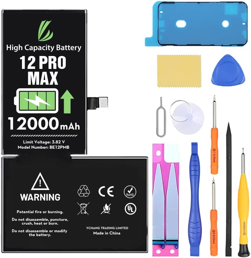 LL TRADER 12000mAh Battery for iPhone 12 Pro Max