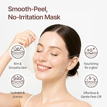 FARMSTAY Rice & Hyaluronic Acid Real Wrapping Face Mask (5.07 fl oz) - Peel Off Facial Mask for Glass Skin Glow, Instant Makeup Ready Canvas, Deep Hydration, Spatula Included