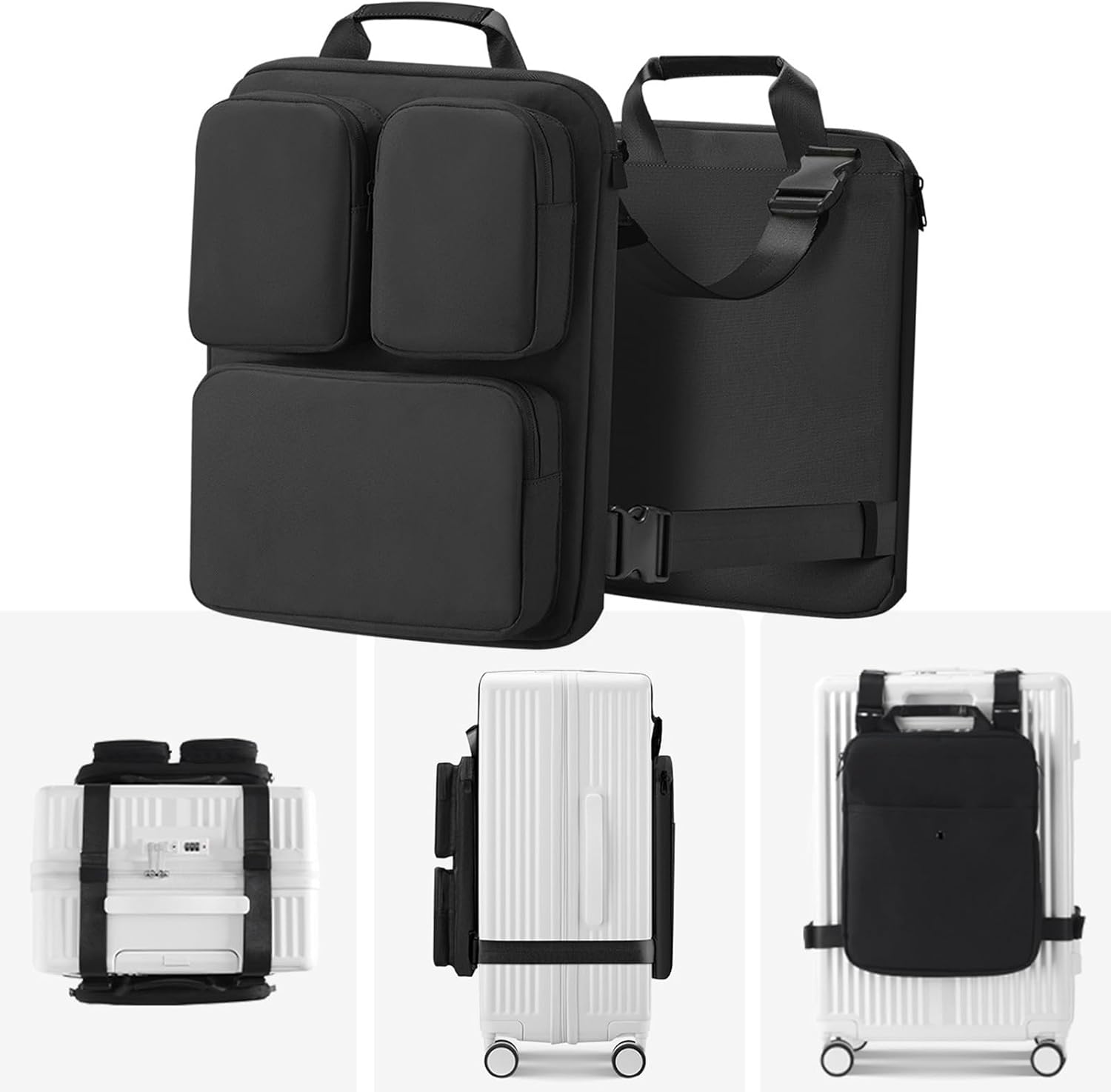 Luggage Harness Over Luggage Organizers Bag Travel Storage Bag Adjustable Suitcase Additional Bag Travel Accessories