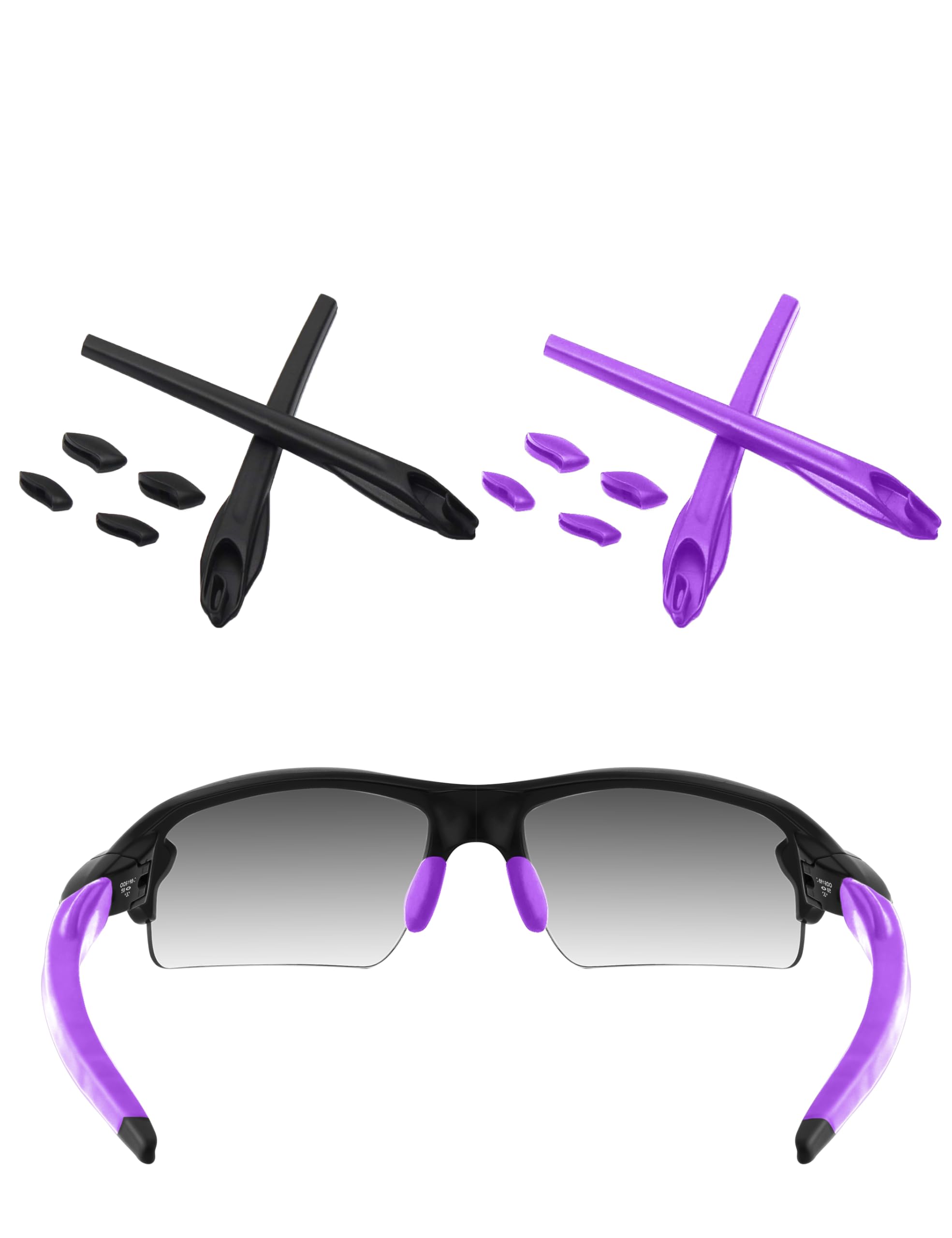 ToughAsNails Replacement Rubber Kits Ear Socks and Nose Pads for Oakley Flak 2.0 XL OO9188/Flak 2.0 OO9295 Sunglasses