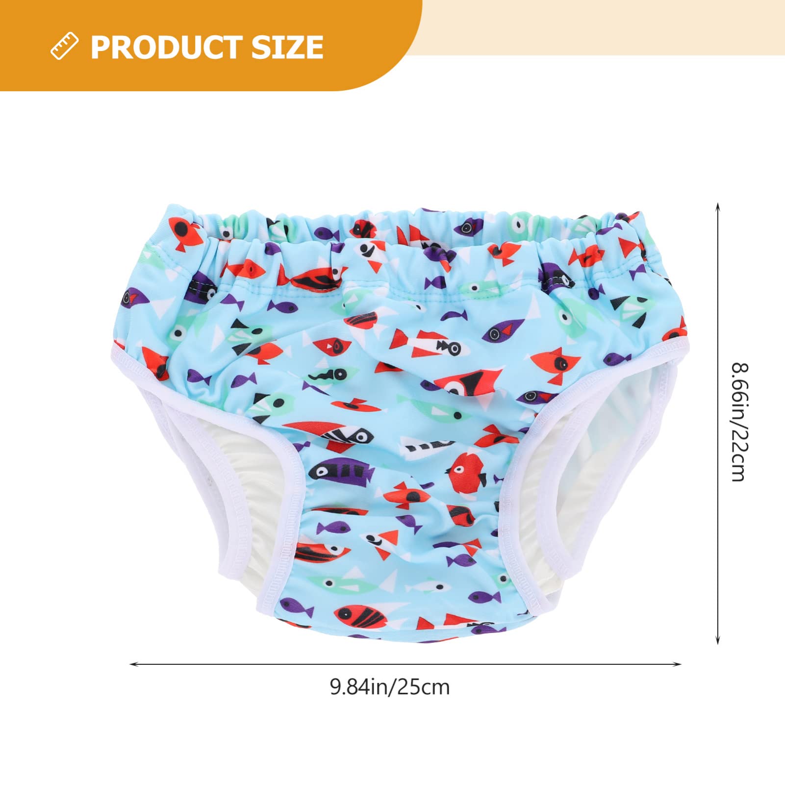TOYANDONA 4piezas Pañal Bañador Reutilizable Para Bebés Para Natación y Entrenamiento De Baño Diseño y Cómodo Color Lago