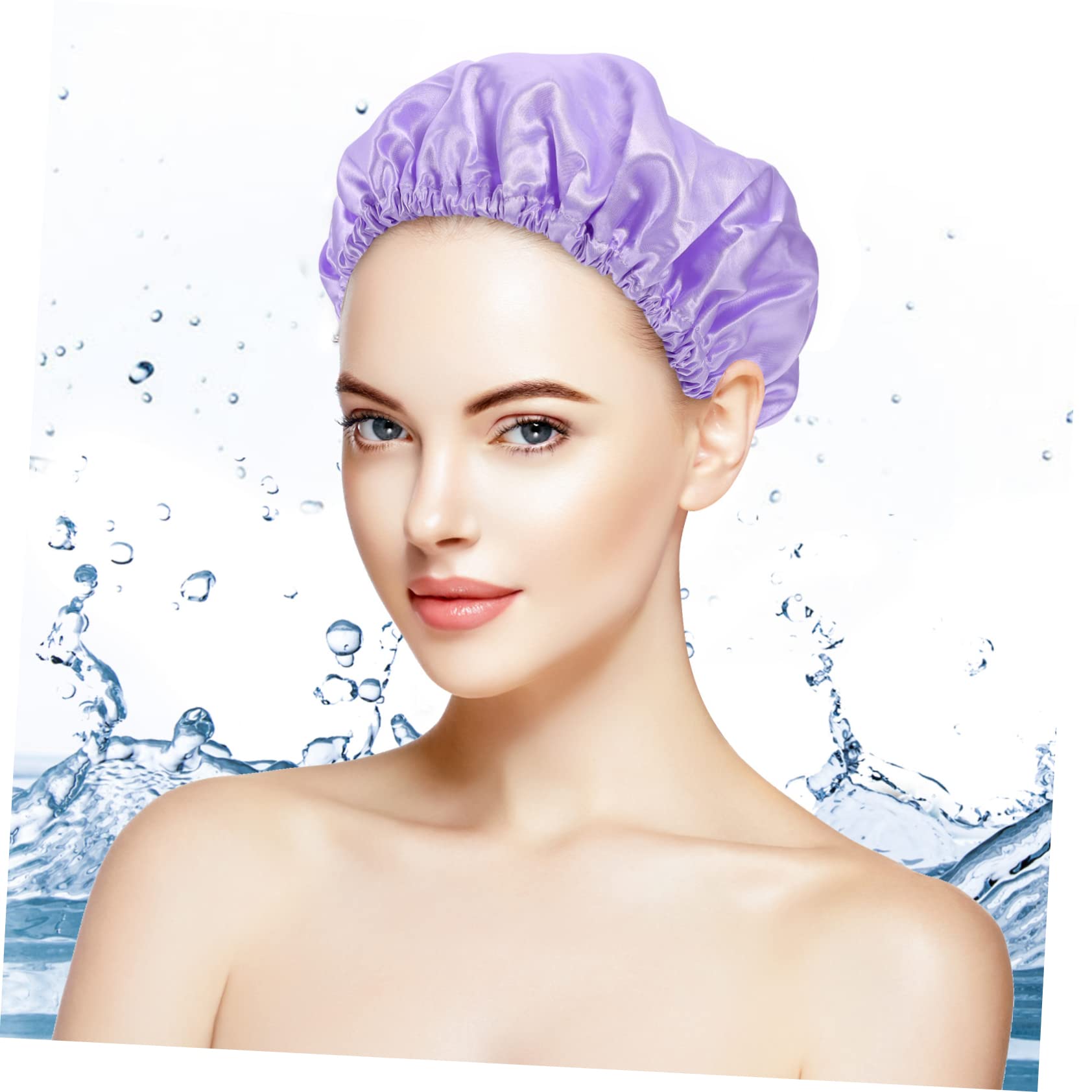 Beaupretty 3 Piezas Gorro De Ducha De Eva Gorros De Baño Hogar Color Sólido Para Proteger El Cabello Baño Usar Como De Dormir Nocturno
