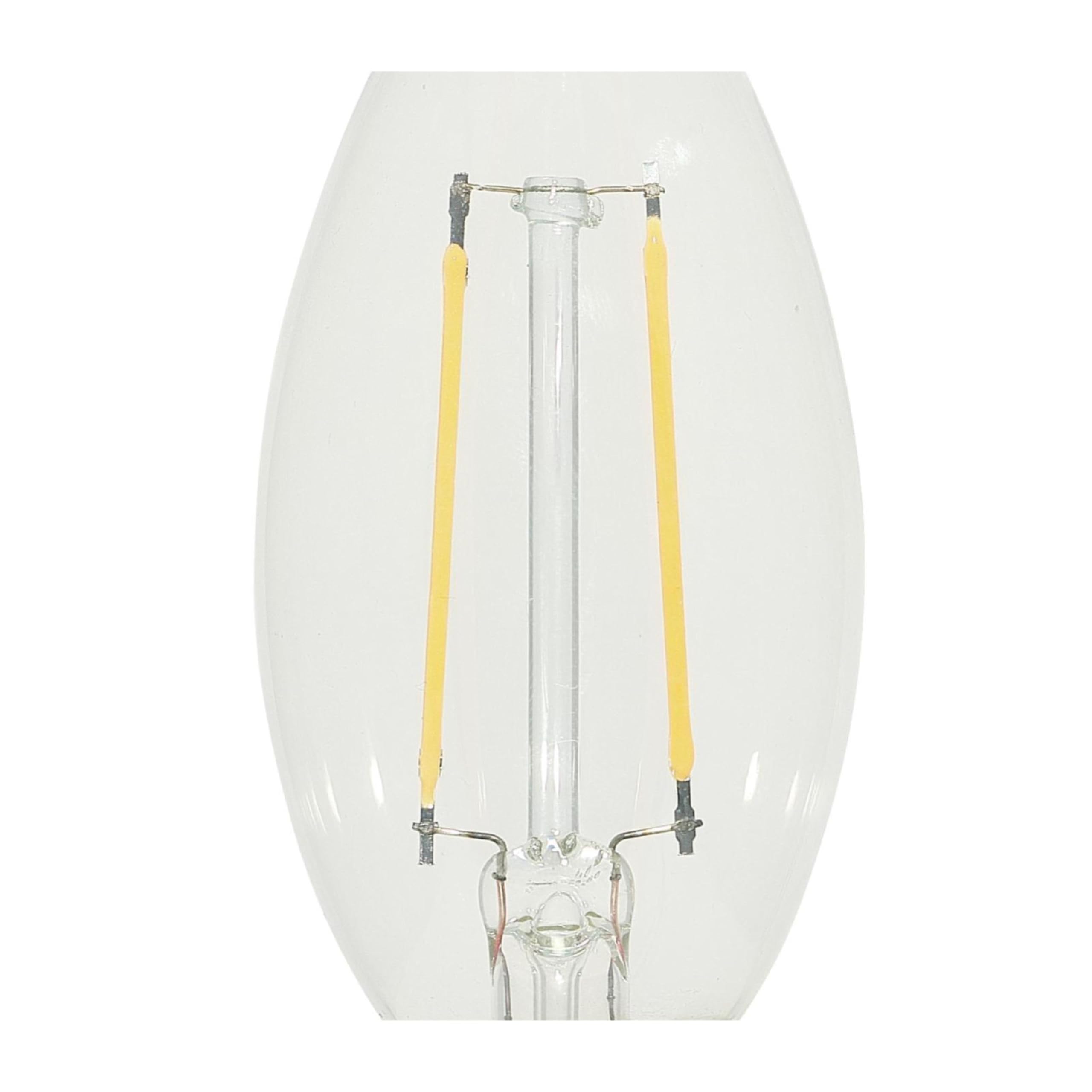 Westinghouse 4517100 3 3 Watt 40 Watt Equivalent B11 Dimmable Clear Filament LED Light Bulb Candelabra Base — view 4