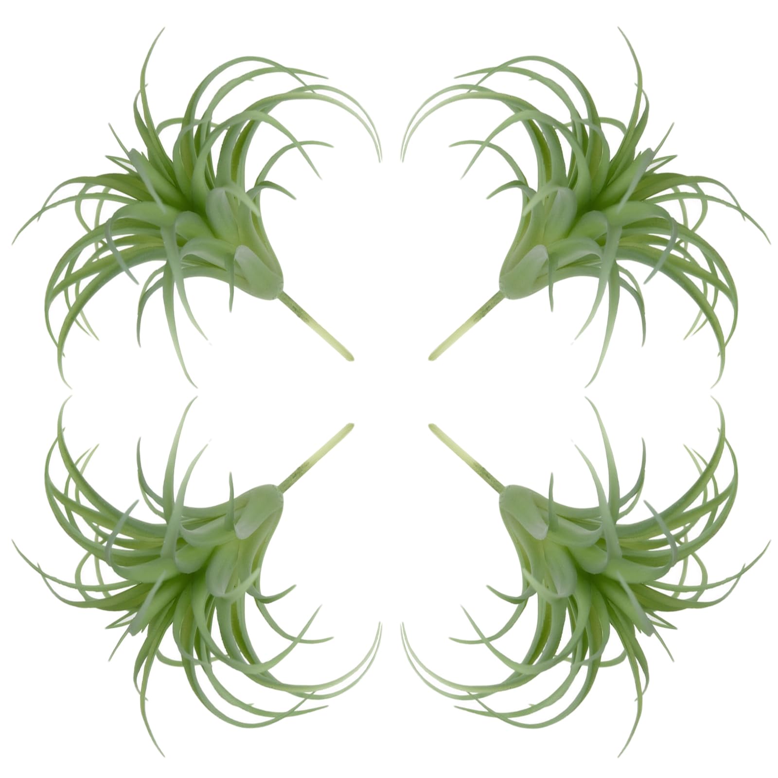 Licsaliwe 5.91X4.72inch Realistic Artificial Air Plants, 4Pcs Pe Succulents For Low Maintenance Flower Arrangement/6X5 Inch