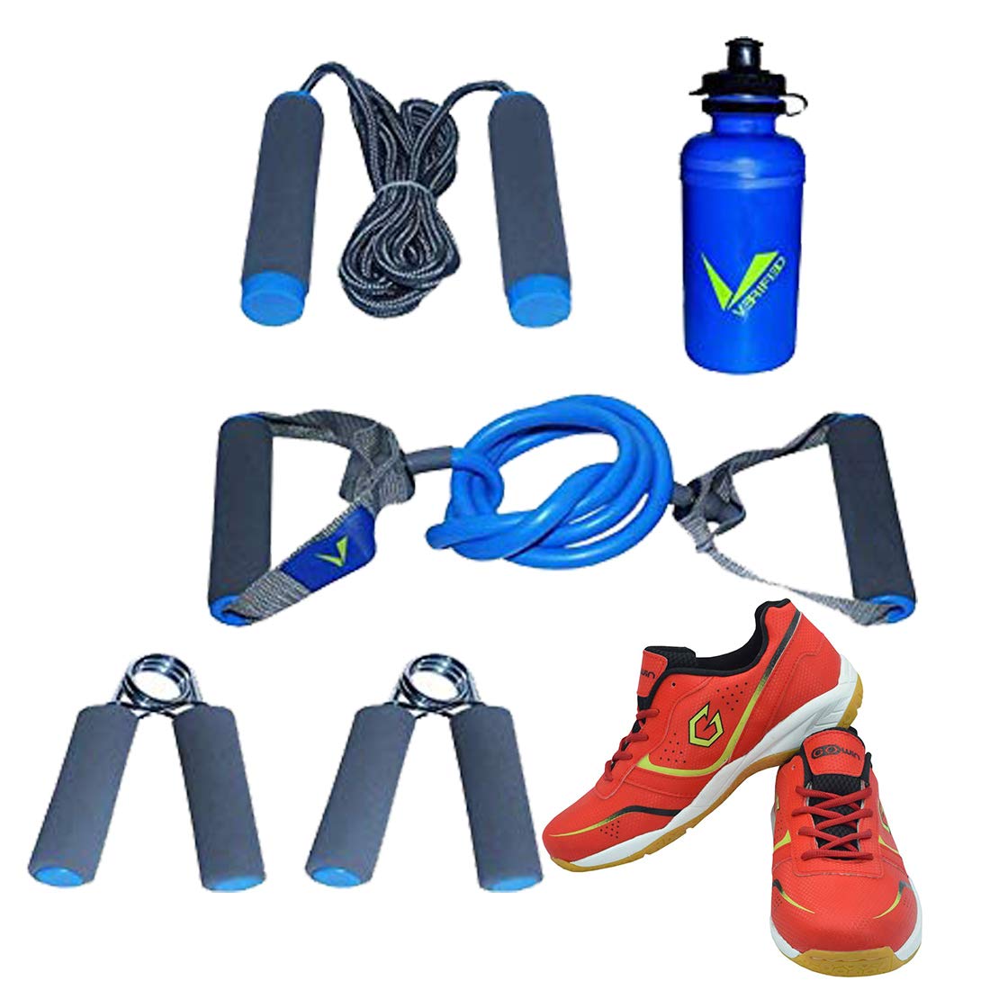 Gowin Badminton Shoe Smash Red Size-8 with Verified Training Set-image-31