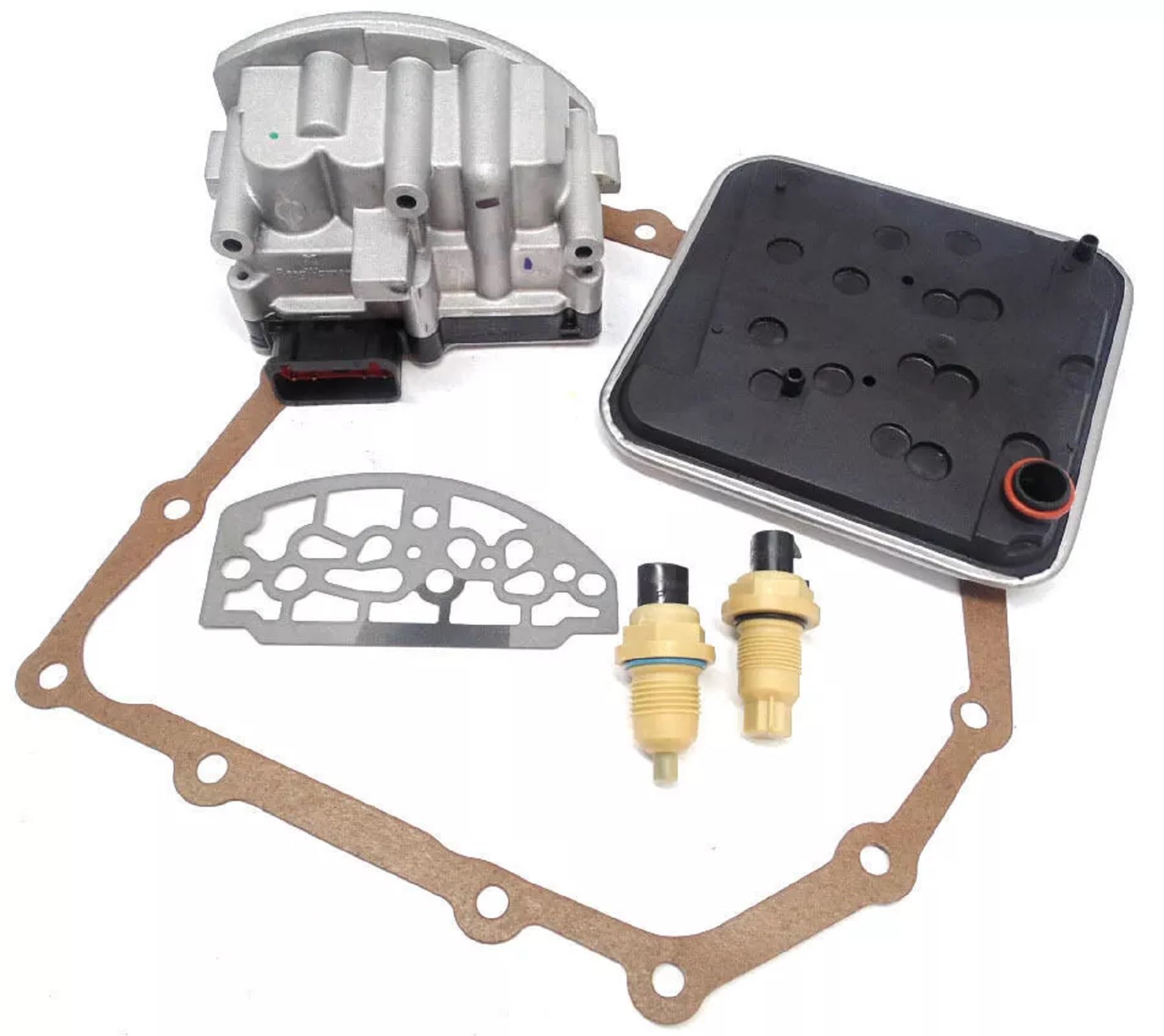 A604 41TE Transmission Shift Solenoid Pack Service Kit w/Speed Sensors Replaces Mopar 5015646AC, 5140429AA, 5015646AB, 4504570AB
