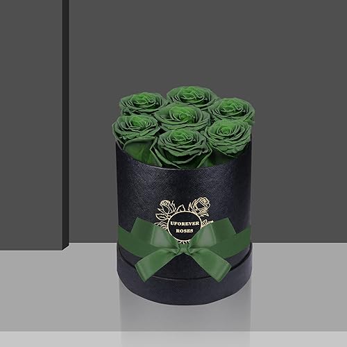 Miniatura 3 de 7 rosas preservadas en una caja, regalo para el Día de la Madre, Día de San Valentín, rosas reales que duran un año y más, Navidad, cumpleaños