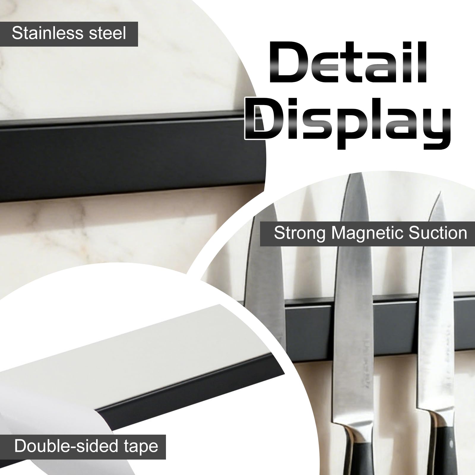 Barra magnetica con coltello, 40 cm, supporto magnetico per coltelli, utensili da cucina, utensili da cucina