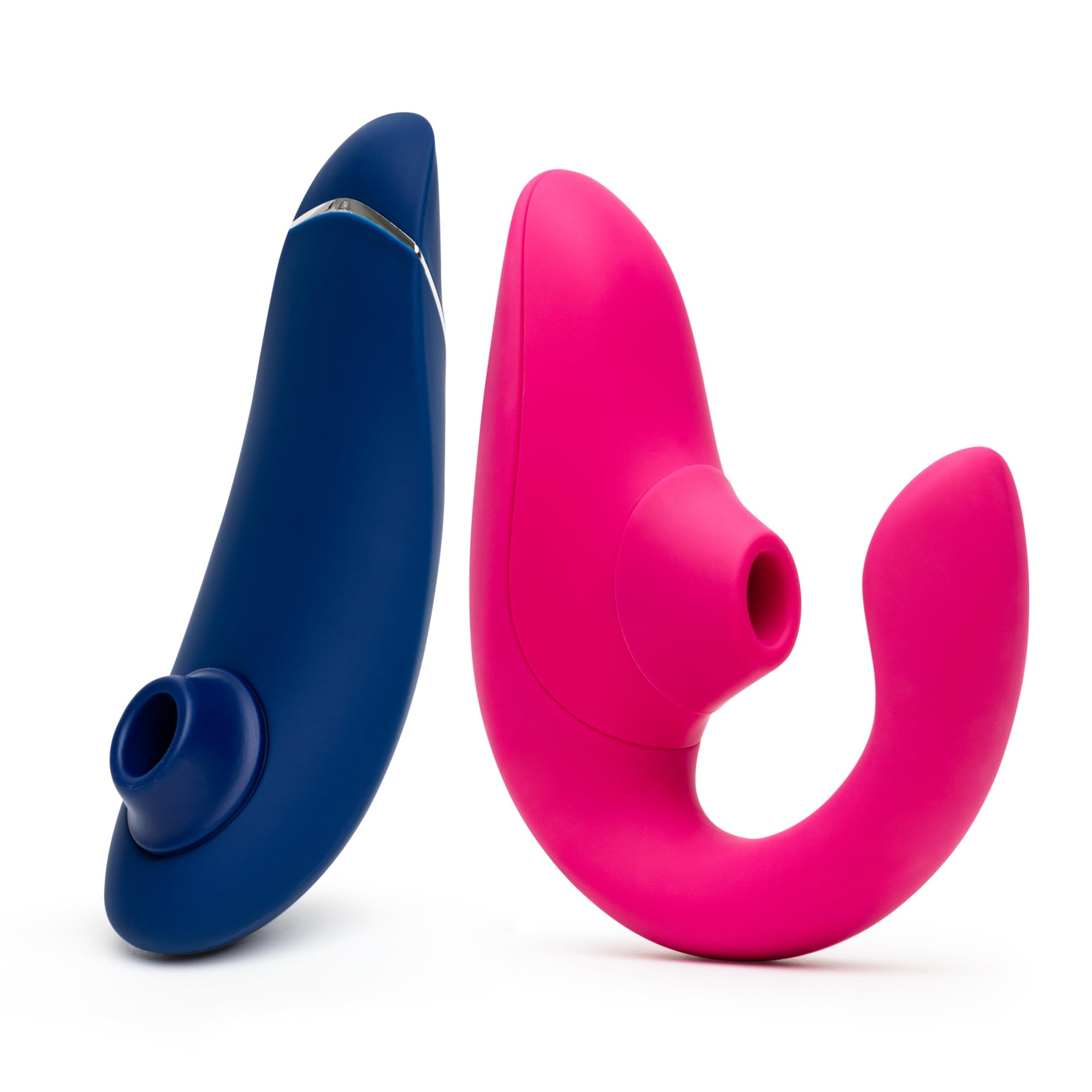 Womanizer Premium 2 Blue Pleasure Air Clitoris Sucker Blend Pink Dual Stimulation Rabbit Vibrator - Female Sex Toys