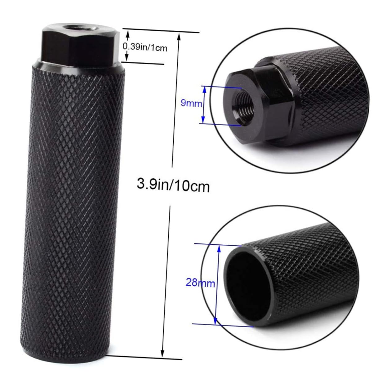 Gogogmee Sturdy Bike Pedal Back Axle Cylinder Foot Lever for Mountain Biking Easy Install Footrest Lever