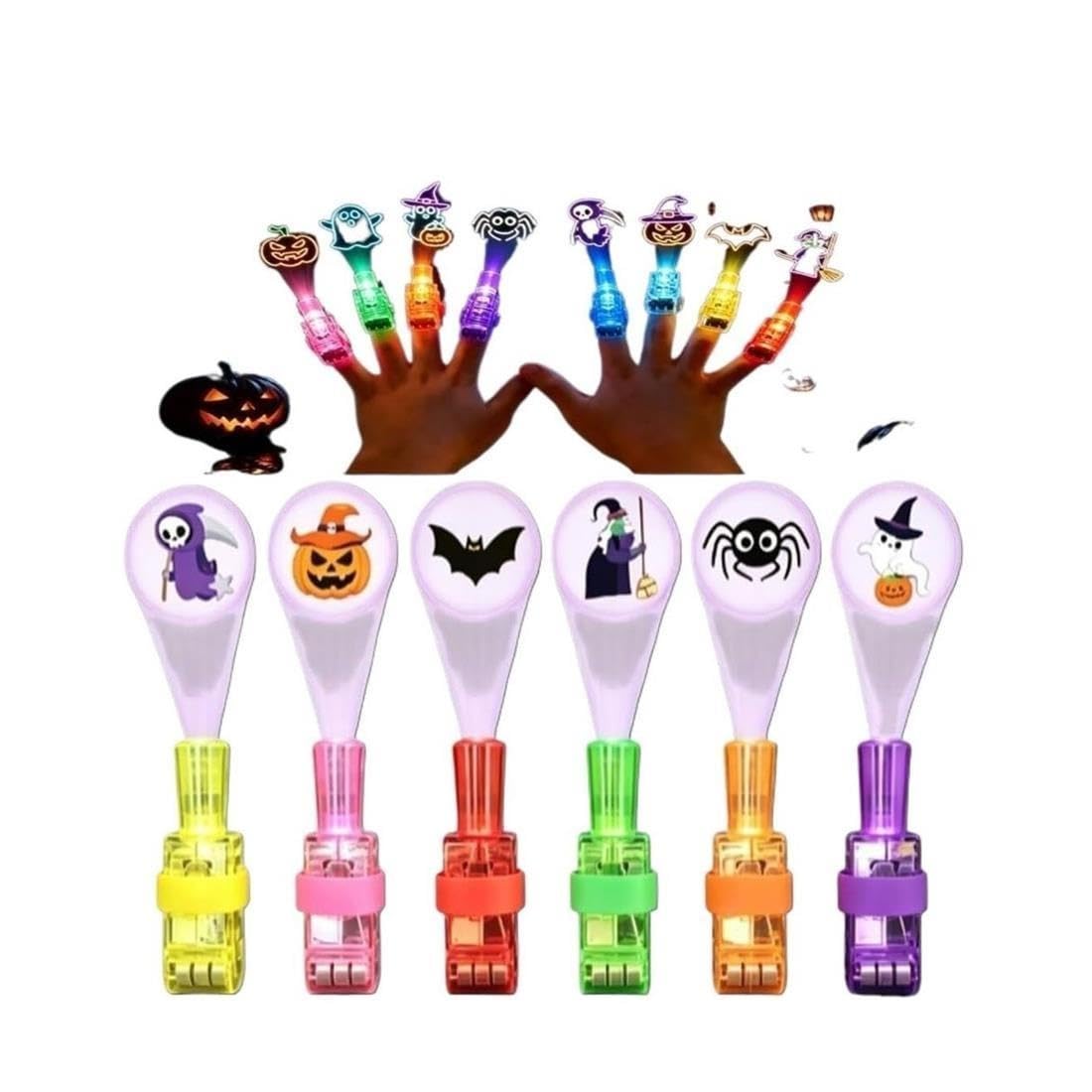 36PCS Halloween Finger Projektor Lichter Gruselige Mini Muster Projektoren(36pcs-A)
