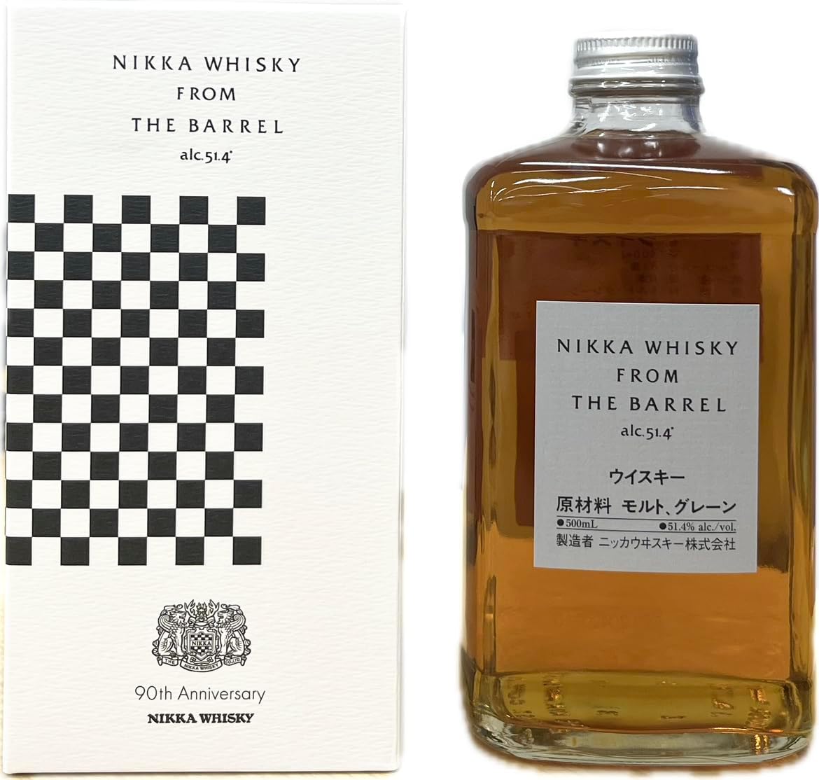 ウイスキー 51.4度 ニッカ フロムザバレル 500ml 1本 90周年