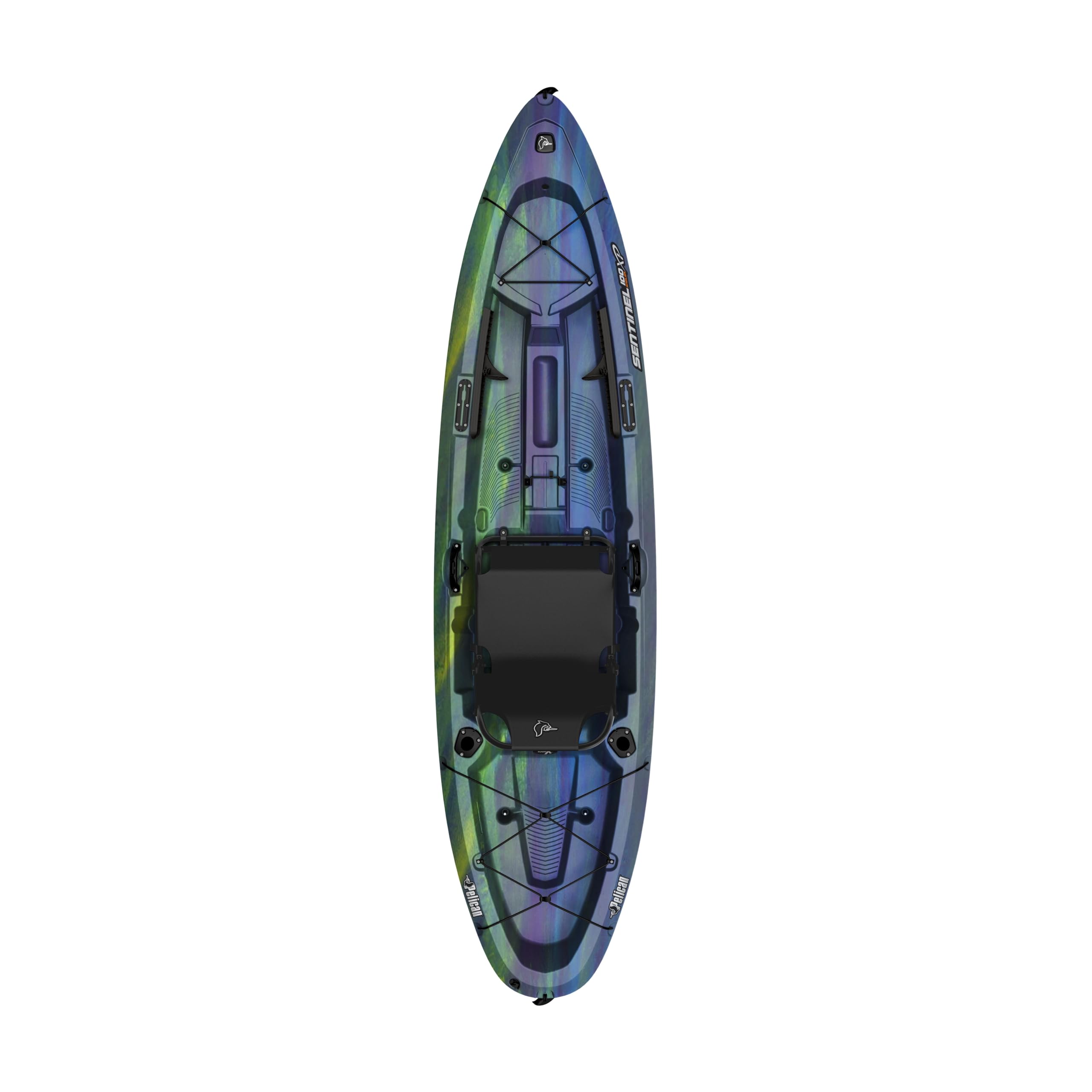 Pelican Sentinel 100XP - Angler Sit on top Fishing Kayak - Lightweight - Ergocast XP™ Seating System - 10 ft