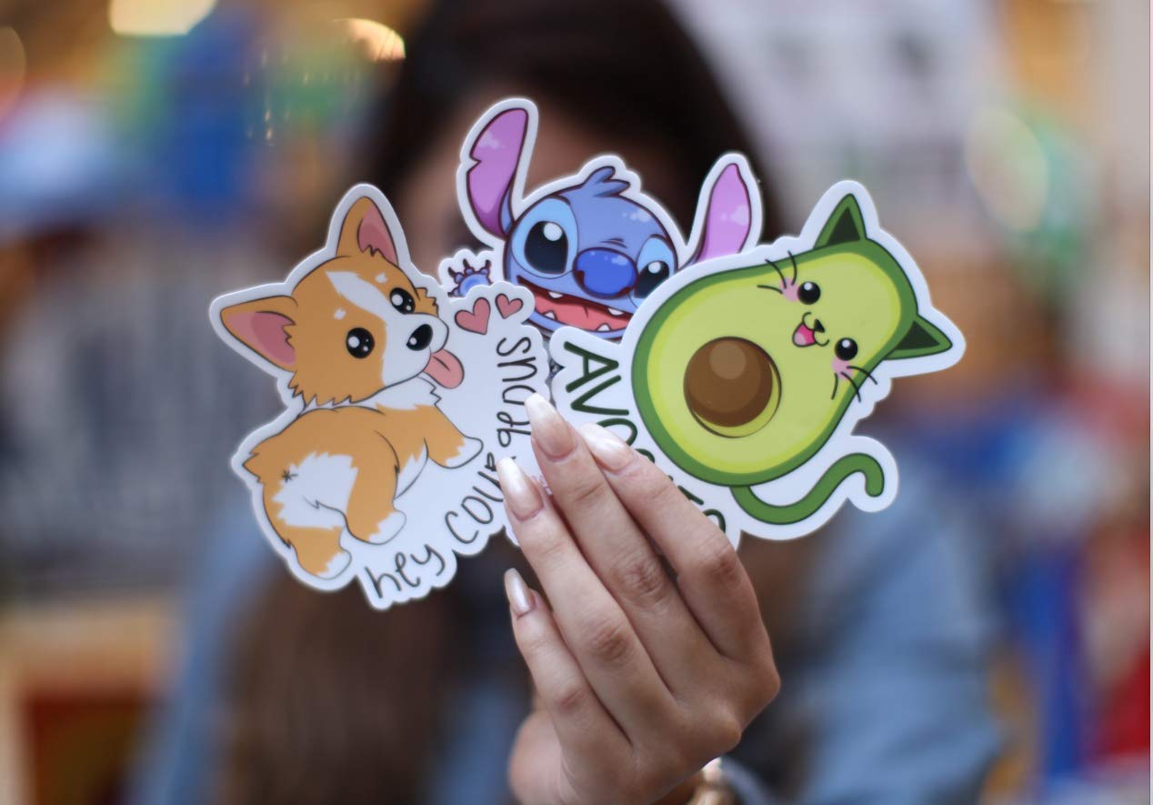 Amazon.com: Donut Sticker - Donut Worry Be Happy - 4 Inch WaterProof -  Vinyl Stickers, Laptop Decal, Water Bottle Sticker, Car Decal, Skateboard  Stickers, Funny Stickers, Small Gift, Fun Sticker Pun, Funny