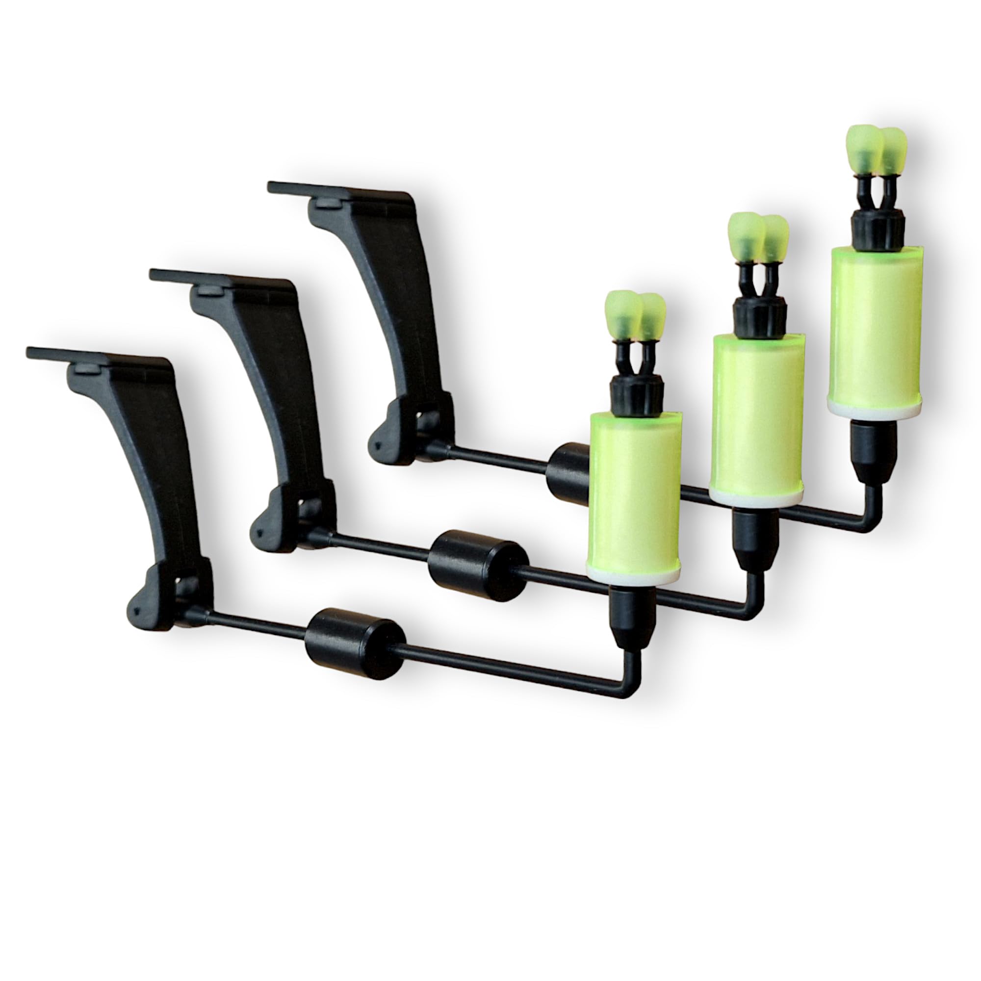 3 TBNS Bite Indicator Swingers Carp fishing Tackle for Bite Alarms and bank sticks (Green)
