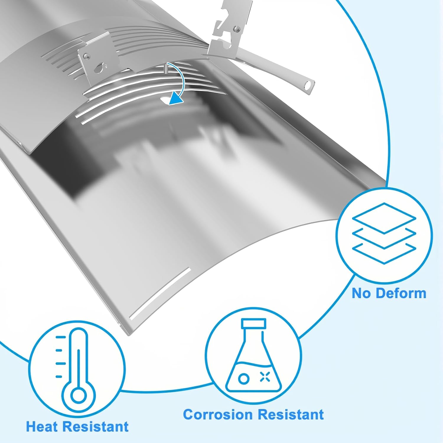 Flame Broiler Slide Cover and Bottom Kit Replacement for Pit Boss 820 Series Pellet Grills, Stainless Steel Flame Broiler Kit for Pit Boss Parts PB820S, PB820FB, PB820FBC, PB820PS1, PB820SC, PB820XL