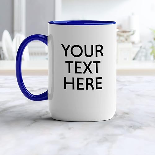 Miniatura 2 de GotPrint Tazas de café personalizadas con nombre, diseña tu propio texto, taza de cerámica personalizada, tazas personalizadas de ambos lados con