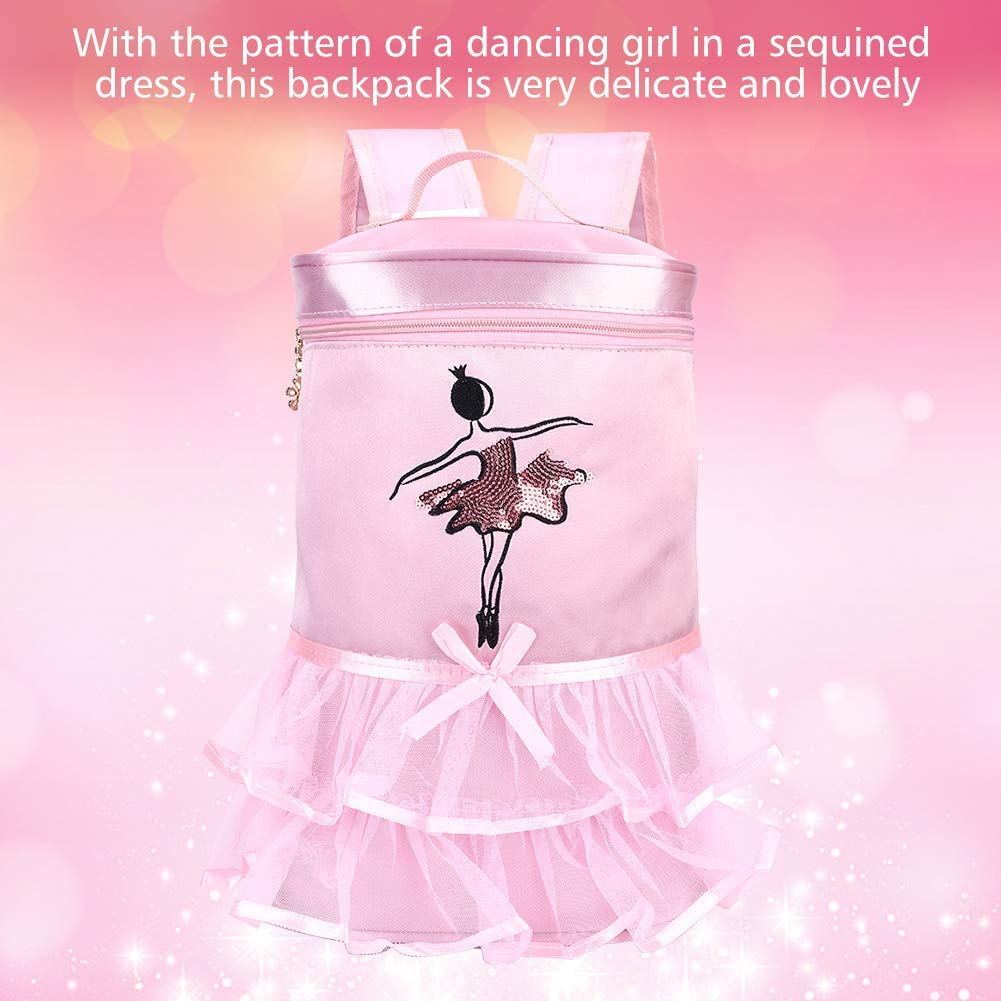 Ruoru borsa da balletto per bambina, zaino portaoggetti per
