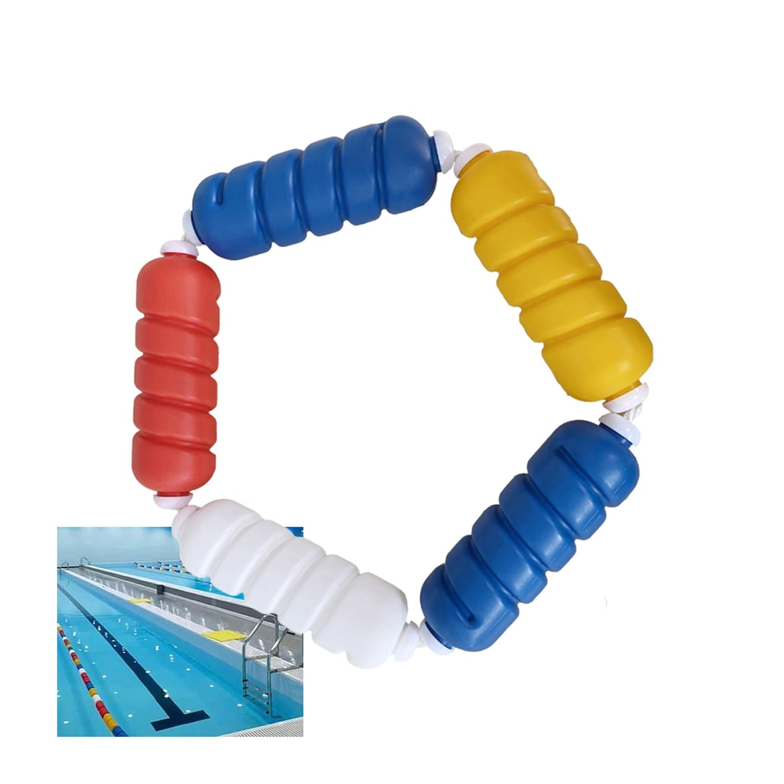 Kit de valla de seguridad para piscina, fácil instalación para parque acuático de playa, cuerda de alambre, 9 metros de longitud