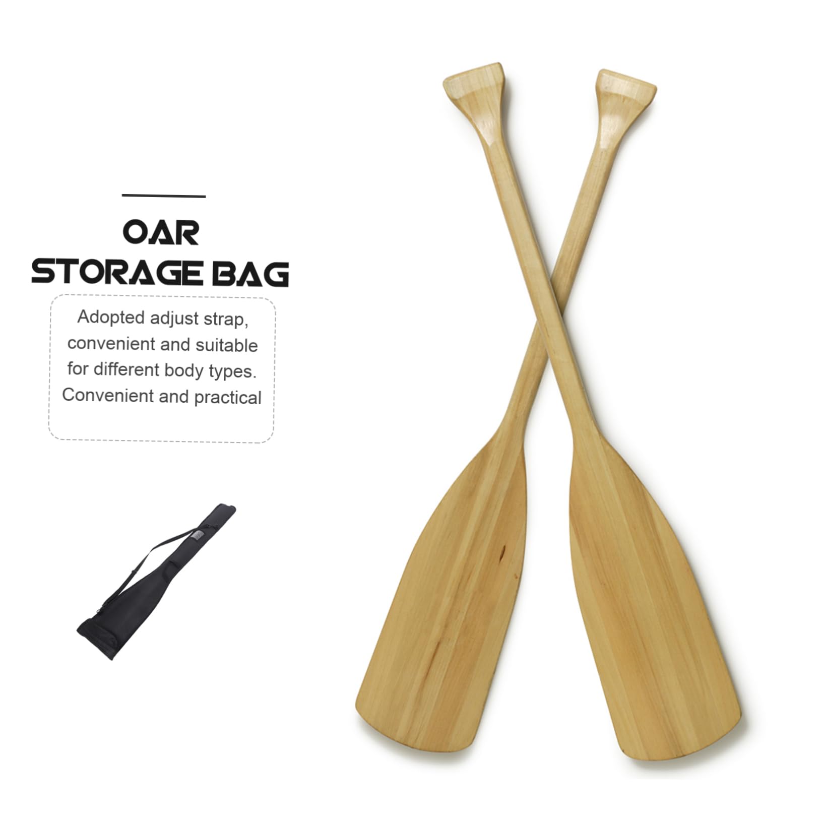 TOYANDONA Borsa Porta Pagaia Oxford Nero, Pieghevole Tracolla Regolabile per Kayak e Sport Acquatici, Pratica Custodia da Esterno per Remi