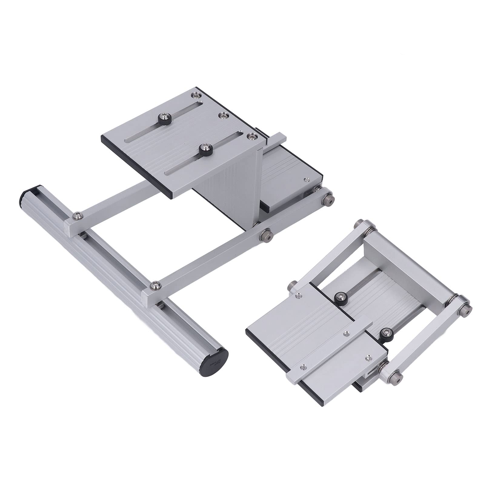 Haofy Zestaw Szyn Prowadzących Piły Elektrycznej do Stołu Warsztatowego, Trwała Prowadnica Piły Tarczowej ze Stopu Aluminium o Dobrej Stabilności, Wygodna do Cięcia Kamienia/płyty, 3 Złącza