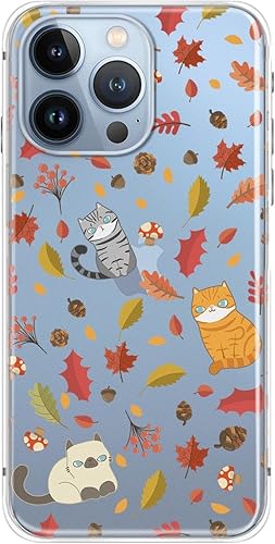 Miniatura 78 de Blingy's Funda para iPhone 13 Pro (6.1 pulgadas), lindo patrón de cerdo divertido estilo animal de dibujos animados, transparente, suave TPU funda