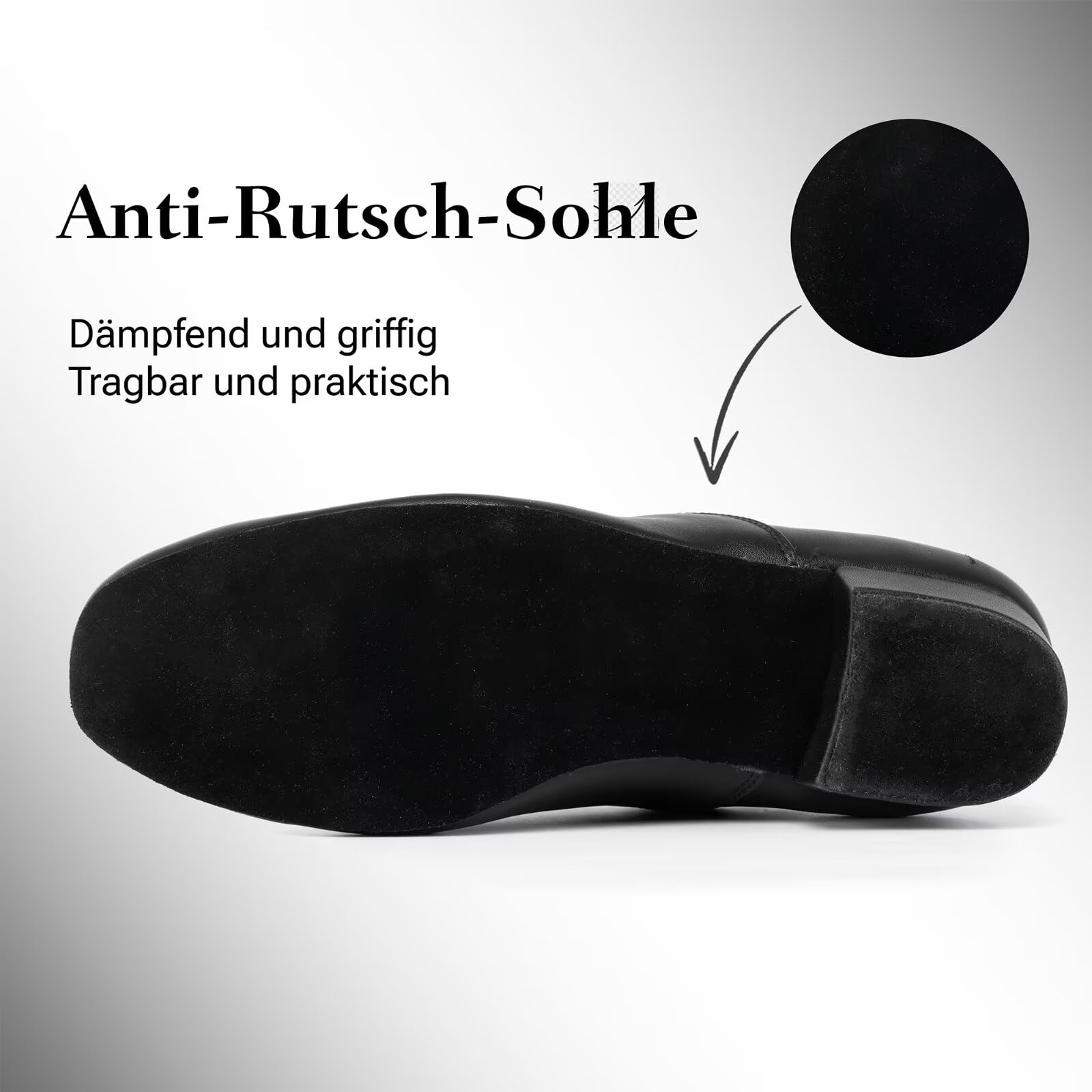 Chaussures de danse pour homme - Noir - Chaussures de danse standard - Pour salsa, tango