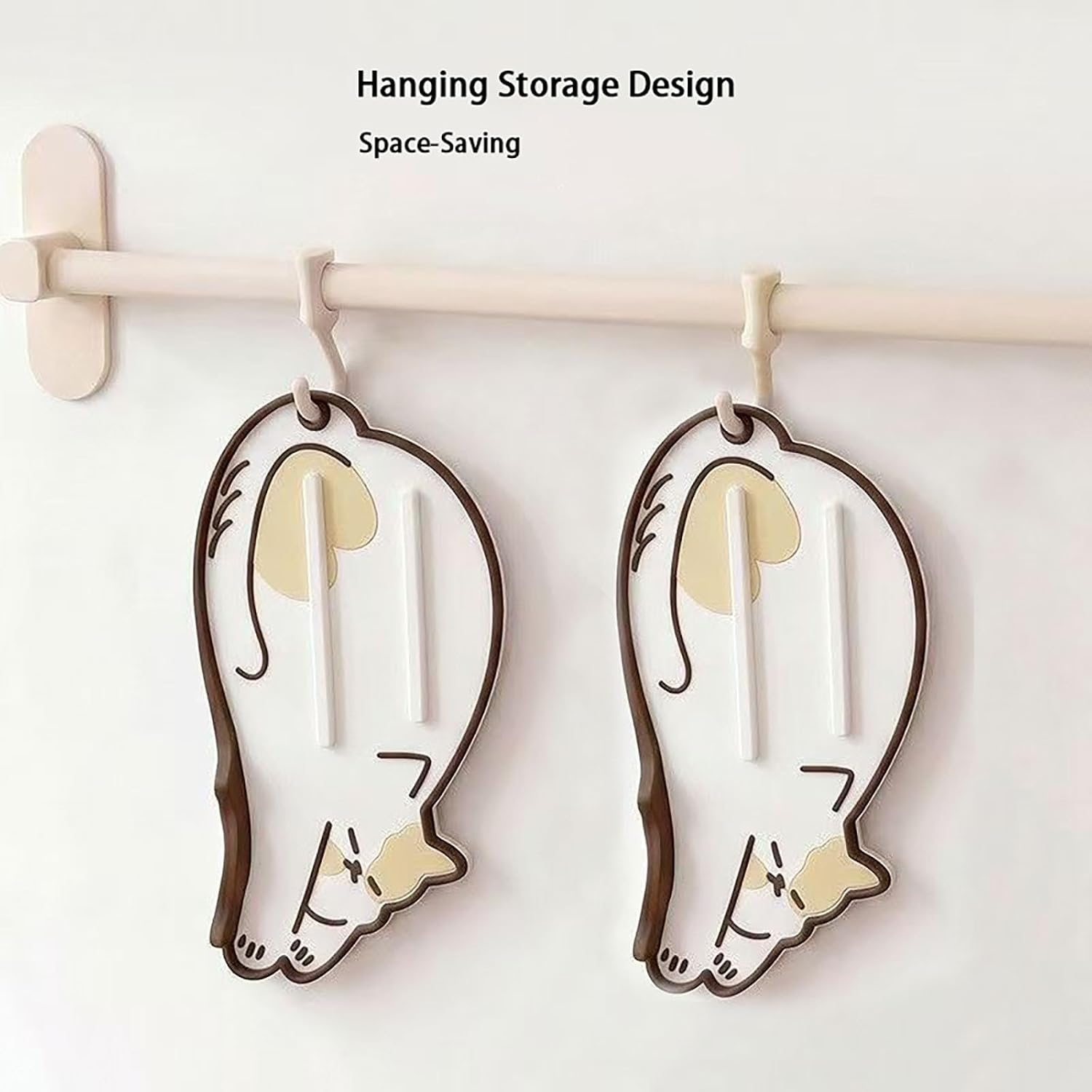 Cute Cat Silicone Spoon Rest Pot Lid Holder, Heat Resistant Non Slip Drip Tray Design, for Stovetop Countertop Kitchen Utensils, White