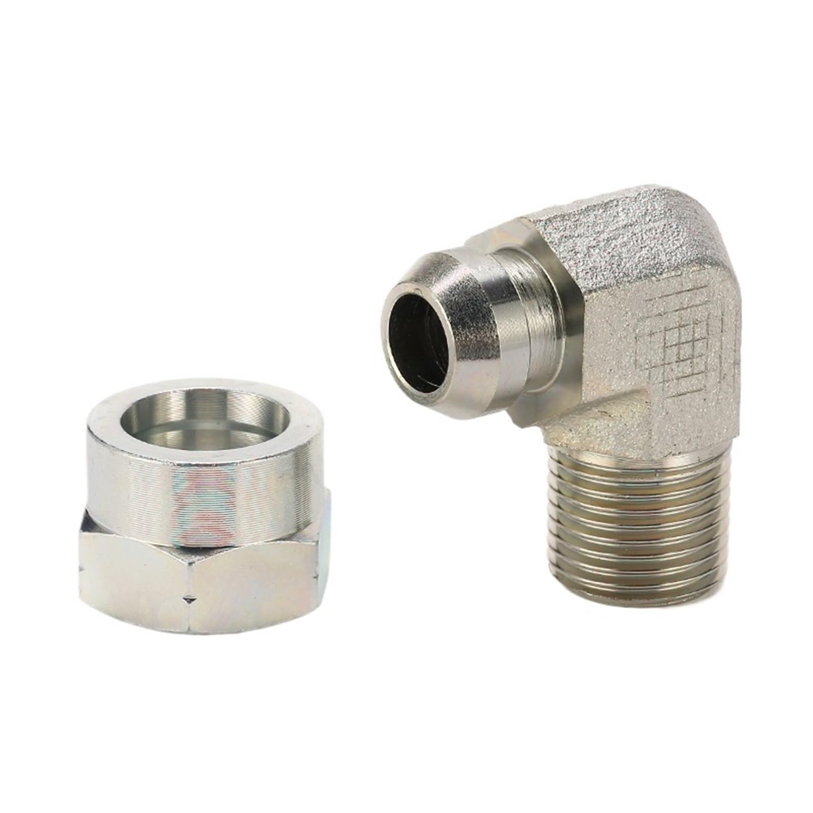 100PCS 2B9-04 BSPP Male Adapters 60° Seat 90°Elbow BSPP Female Pipe Connector Hydraulic Adapters