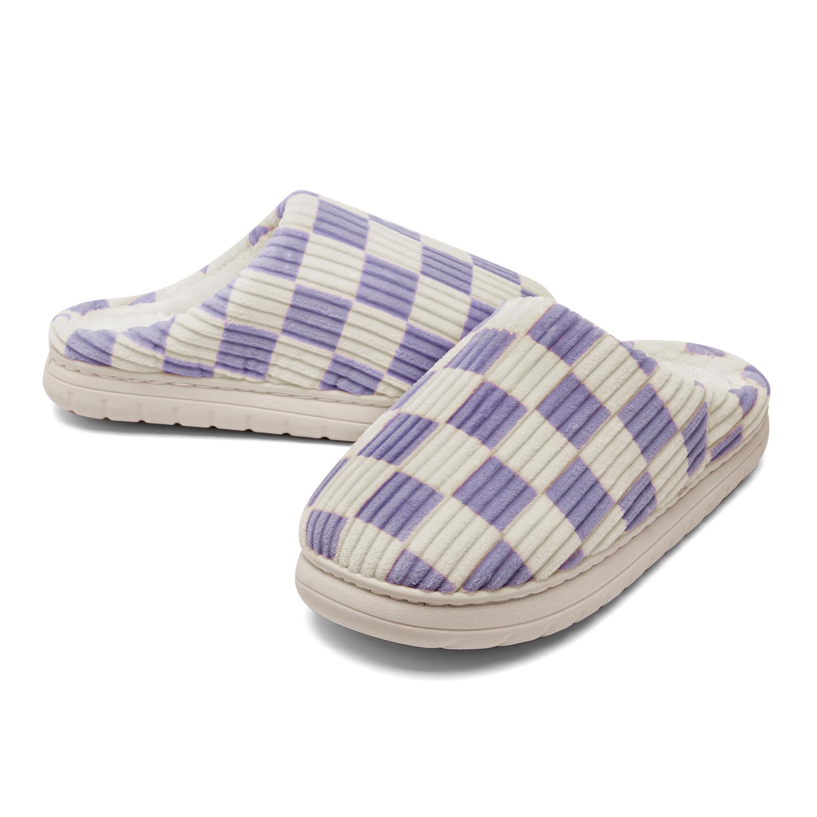 Waysoland Pantofole Donna Uomo Invernali,Ciabatte Donna Uomo Invernali Fuzzy Memory Foam Scivolare su Suola antispuggente Camera da letto Pantofole soffici Interno Esterno