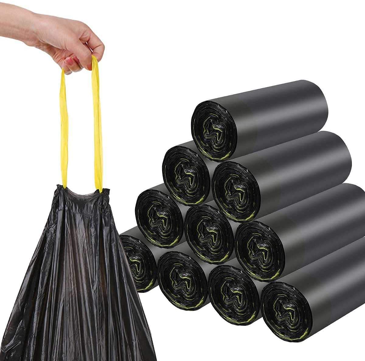 starke Müllbeutel MIT ZUGBAND 35L, 50L, 60L oder 120L - Rollenanzahl wählbar (120L - 40 Rollen á25)