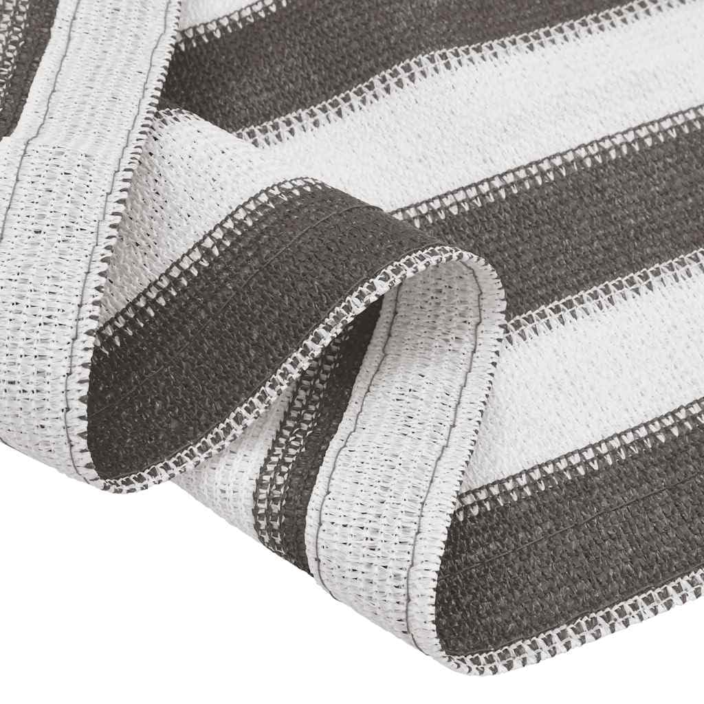 Générique Tapis de Tente Anthracite et Blanc 400x600 cm PEHD,Équipements Sportifs,Loisirs de Plein air,Camping et randonnée,Accessoires de Tente,Anthracite et Blanc,5.2 KG,310833