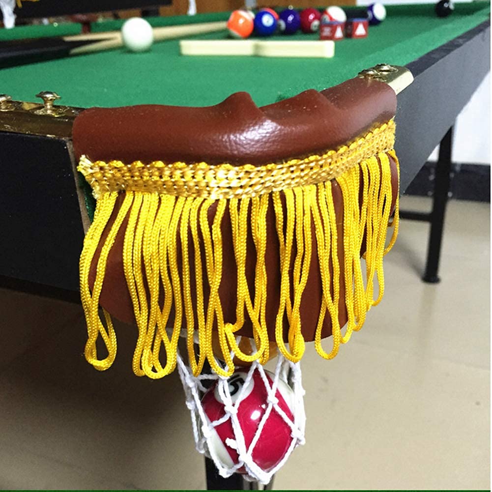 Alomejor Filets de Poche de Billard, Remplacement Durable pour Enfants Poches de Billard Accessoires Table Billard for Famille débutants fêtes intérieures Jeux compétition