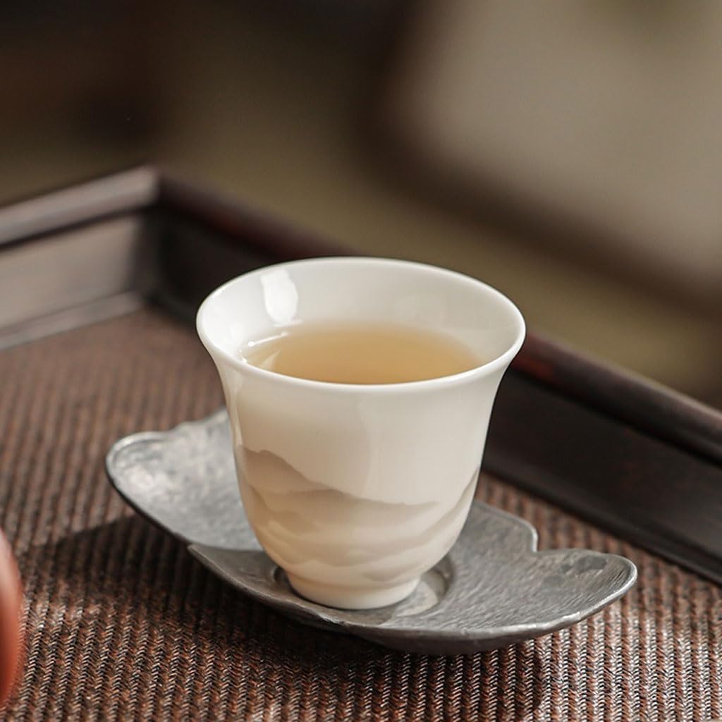 GSOUL Kungfu Tea cup Simple Tea Set Master Cup Kung Fu White Porcelain Ceramic Single Small Tea Cups