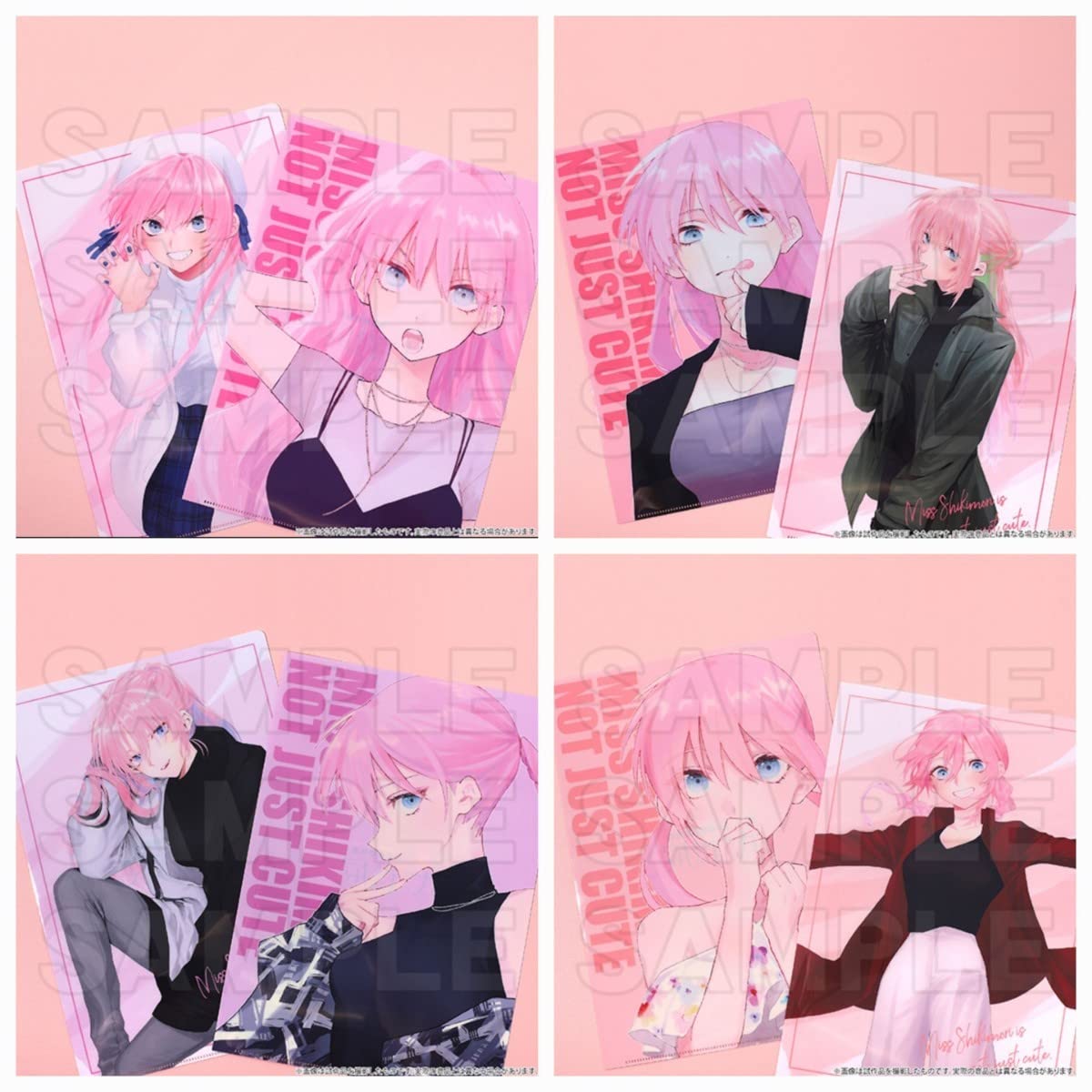 可愛いだけじゃない式守さん クリアファイル 原作ver. 5種セット Amazon.co.jp: 8枚 クリアファイルセット A4クリアファイル 原作