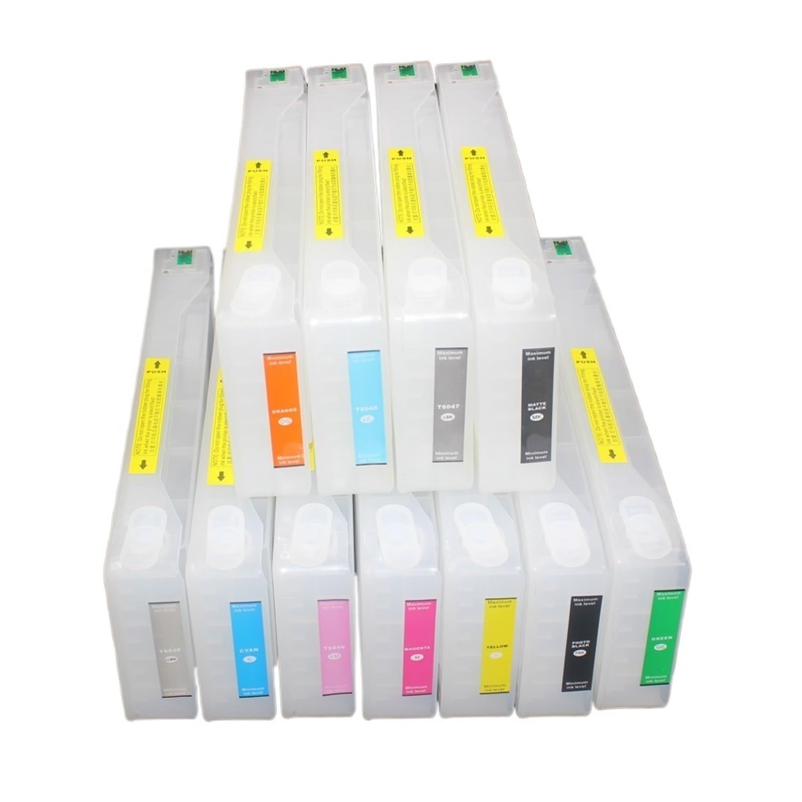 Compatibile con Epson, 11pcs 700ml Cartuccia Inchiostro CISS | Pro7910, 7900, 9910, 9900, T6361-T6369, Con chip, Cartuccia d'inchiostro(Cartridge)