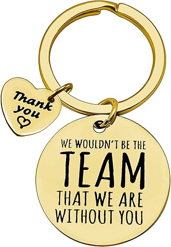 Dabihu Thank You Gift Keychain for Team Leader Coworker Appreciation Jewelry Employee Anniversary Going Away Retirement Gift